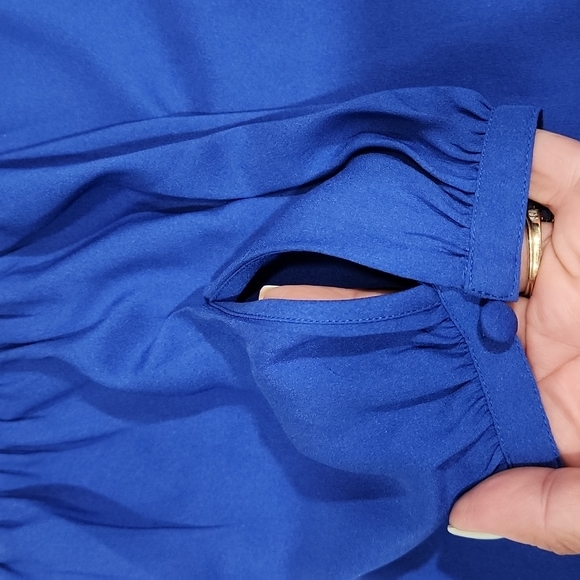 Ann Taylor Loft Royal Blue Dress. 8P - Picture 14 of 16